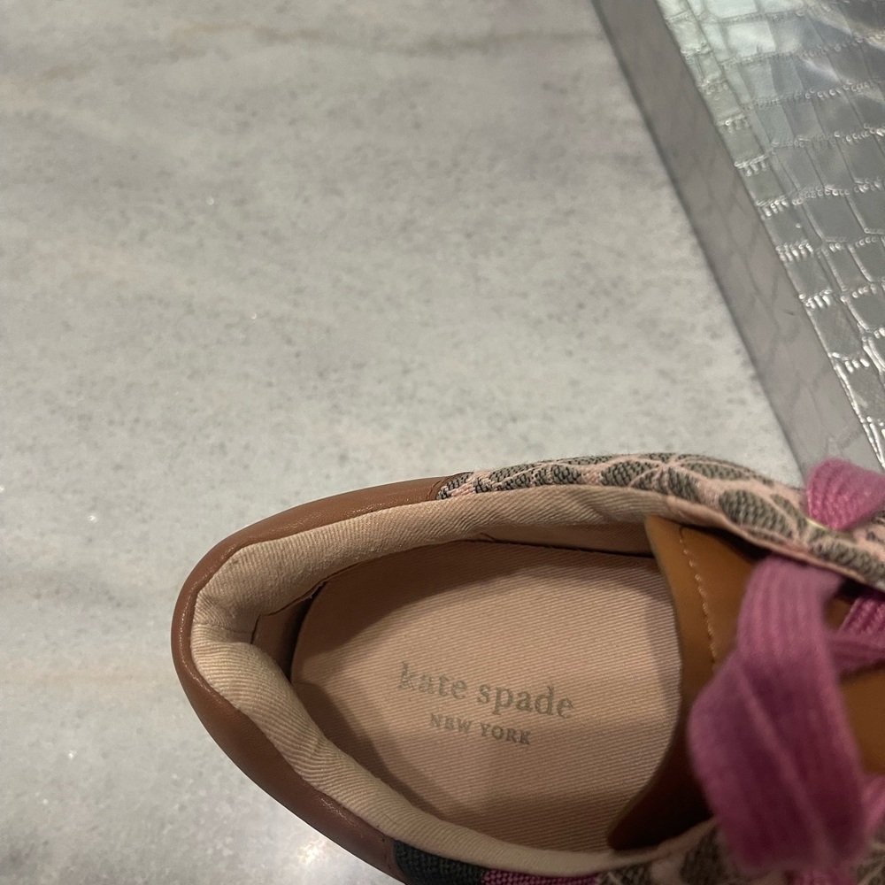 Kate Spade ♠️ Flower Jacquard Keswick Sneakers ... - Picture 11 of 12